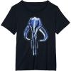 imageStar Wars The Mandalorian Mythosaur Skull Vintage Logo TShirtBlack
