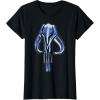 imageStar Wars The Mandalorian Mythosaur Skull Vintage Logo TShirtBlack