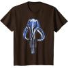 imageStar Wars The Mandalorian Mythosaur Skull Vintage Logo TShirtBrown