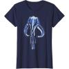 imageStar Wars The Mandalorian Mythosaur Skull Vintage Logo TShirtNavy Blue