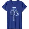imageStar Wars The Mandalorian Mythosaur Skull Vintage Logo TShirtRoyal Blue