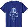 imageStar Wars The Mandalorian Mythosaur Skull Vintage Logo TShirtRoyal Blue