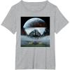 imageStar Wars The Mandalorian Season 3 Coruscant ampamp Starfighters TShirtHeather Grey