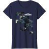 imageStar Wars The Mandalorian Season 3 Grogu BoKatan ampamp Armorer TShirtNavy Blue