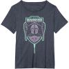 imageStar Wars The Mandalorian Season 3 Grogu Fierce Warrior N1 TShirtHeather Blue