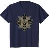 imageStar Wars The Mandalorian Season 3 Grogu Mandalore Warriors TShirtNavy Blue