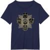 imageStar Wars The Mandalorian Season 3 Grogu Mandalore Warriors TShirtNavy Blue