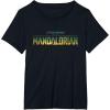 imageStar Wars The Mandalorian Season 3 Logo Grogu Disney TShirtBlack