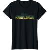 imageStar Wars The Mandalorian Season 3 Logo Grogu Disney TShirtBlack