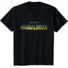 imageStar Wars The Mandalorian Season 3 Logo Grogu Disney TShirtBlack