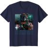 imageStar Wars The Mandalorian Season 3 Paz Vizsla Battles TShirtNavy Blue