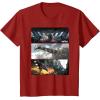 imageStar Wars The Mandalorian Season 3 Pirate Battle Concept Art TShirtCranberry Red