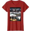 imageStar Wars The Mandalorian Season 3 Pirate Battle Concept Art TShirtCranberry Red