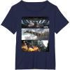imageStar Wars The Mandalorian Season 3 Pirate Battle Concept Art TShirtNavy Blue