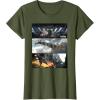 imageStar Wars The Mandalorian Season 3 Pirate Battle Concept Art TShirtOlive Green