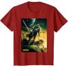 imageStar Wars The Mandalorian Season 3 Poster Design TShirtCranberry Red