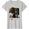 imageStar Wars The Mandalorian Season 3 the Armorer and BoKatan TShirtSilver Grey