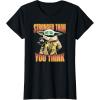 imageStar Wars The Mandalorian Stronger Than You Think Vintage TShirtBlack