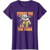 imageStar Wars The Mandalorian Stronger Than You Think Vintage TShirtPurple
