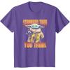 imageStar Wars The Mandalorian Stronger Than You Think Vintage TShirtPurple Heather