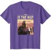 imageStar Wars The Mandalorian The Armorer This Is The Way Logo TShirtPurple Heather