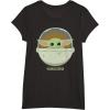 imageStar Wars The Mandalorian The Child Bassinet Portrait TShirtBlack