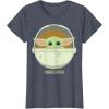 imageStar Wars The Mandalorian The Child Bassinet Portrait TShirtHeather Blue