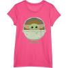 imageStar Wars The Mandalorian The Child Bassinet Portrait TShirtPink Heather