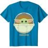 imageStar Wars The Mandalorian The Child Bassinet Portrait TShirtSapphire Blue