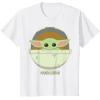 imageStar Wars The Mandalorian The Child Bassinet Portrait TShirtWhite