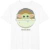 imageStar Wars The Mandalorian The Child Bassinet Portrait TShirtWhite