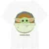 imageStar Wars The Mandalorian The Child Bassinet Portrait TShirtWhite