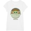 imageStar Wars The Mandalorian The Child Bassinet Portrait TShirtWhite