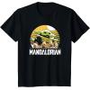 imageStar Wars The Mandalorian The Child Vintage Cartoon Poster TShirtBlack