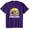 imageStar Wars The Mandalorian The Child Vintage Cartoon Poster TShirtPurple