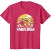 imageStar Wars The Mandalorian The Child Vintage Cartoon Poster TShirtRed Heather