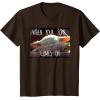imageStar Wars The Mandalorian The Child When Your Song Comes On TShirtBrown