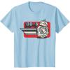 imageStar Wars The Rise Of Skywalker Retro Line BB8 TShirtBaby Blue