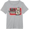 imageStar Wars The Rise Of Skywalker Retro Line BB8 TShirtHeather Grey