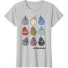 imageStar Wars The Rise of Skywalker BB8 Colorful Fill Poster TShirtSilver Grey