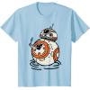 imageStar Wars The Rise of Skywalker BB8 Lighter Doodle TShirtBaby Blue