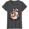 imageStar Wars The Rise of Skywalker BB8 Lighter Doodle TShirtDark Heather Grey
