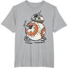 imageStar Wars The Rise of Skywalker BB8 Lighter Doodle TShirtHeather Grey