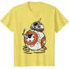 imageStar Wars The Rise of Skywalker BB8 Lighter Doodle TShirtLemon Yellow