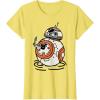 imageStar Wars The Rise of Skywalker BB8 Lighter Doodle TShirtLemon Yellow