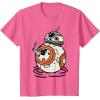 imageStar Wars The Rise of Skywalker BB8 Lighter Doodle TShirtPink Heather