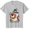 imageStar Wars The Rise of Skywalker BB8 Lighter Doodle TShirtSilver Grey