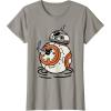 imageStar Wars The Rise of Skywalker BB8 Lighter Doodle TShirtSlate Grey