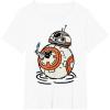 imageStar Wars The Rise of Skywalker BB8 Lighter Doodle TShirtWhite
