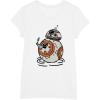 imageStar Wars The Rise of Skywalker BB8 Lighter Doodle TShirtWhite